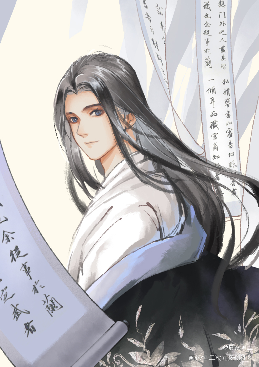 尝试一下新画风，涂一只花哥_剑网3花哥绘画作品