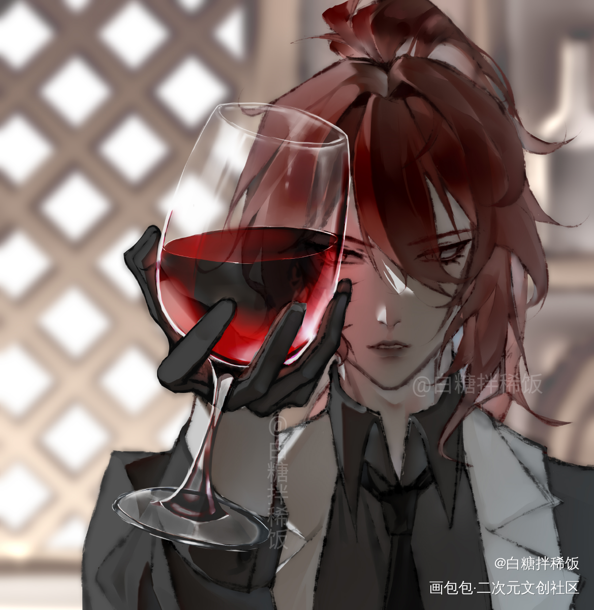 这里也发发_原神迪卢克绘画作品