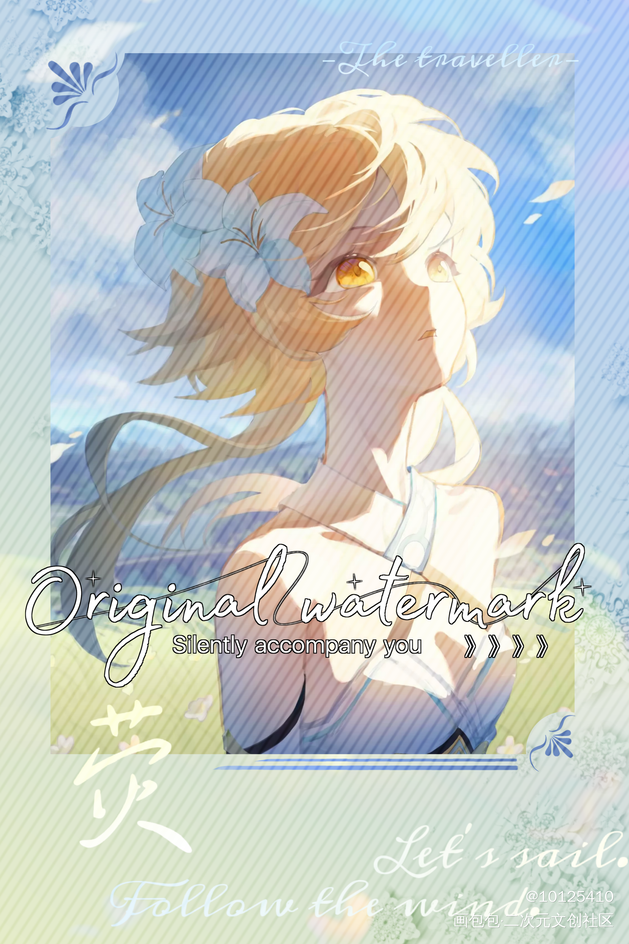 拍立得设计_原神周边设计diy荧美工拍立得接稿绘画作品