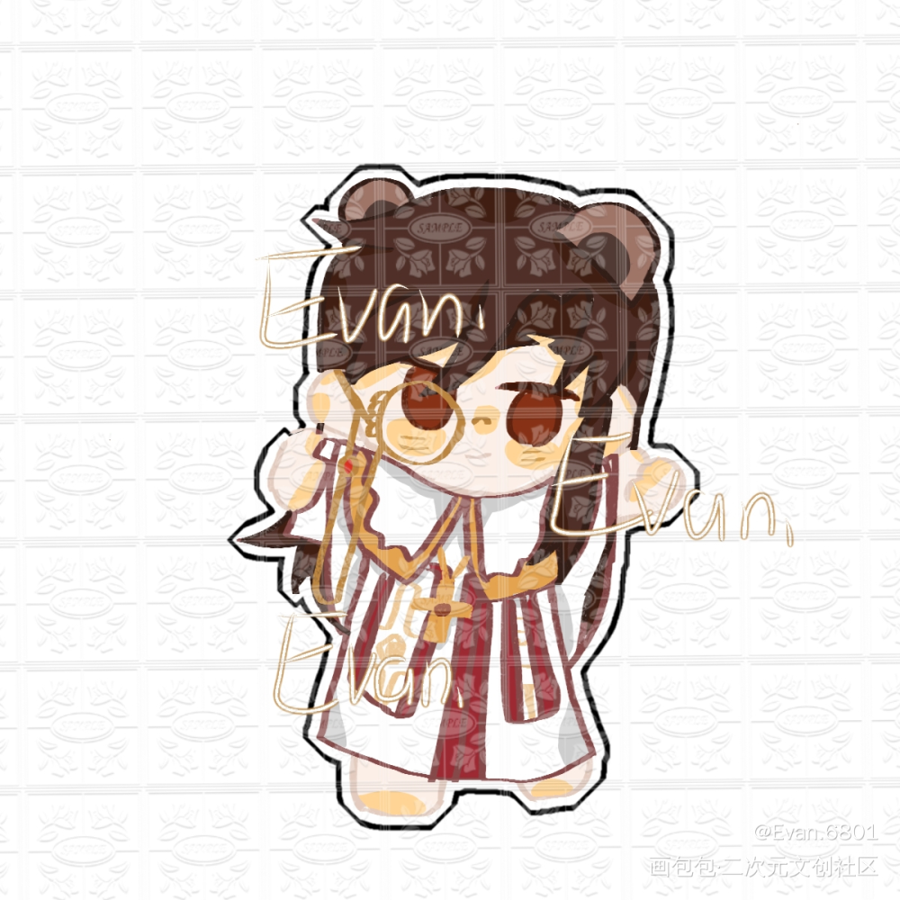 画了超米的小熊陆沉😚_光与夜之恋陆沉摸鱼原创绘画作品