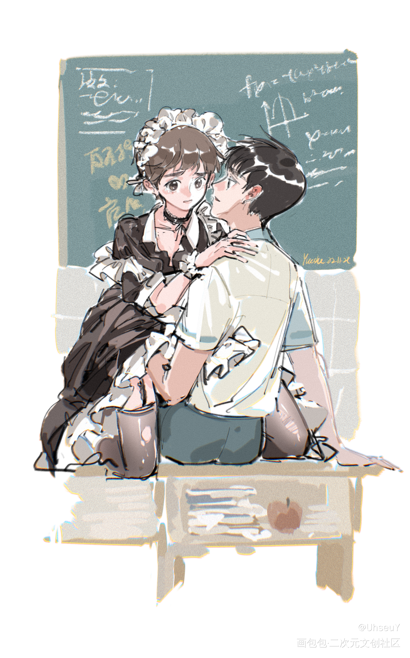 早恋！_别来无恙绘画作品