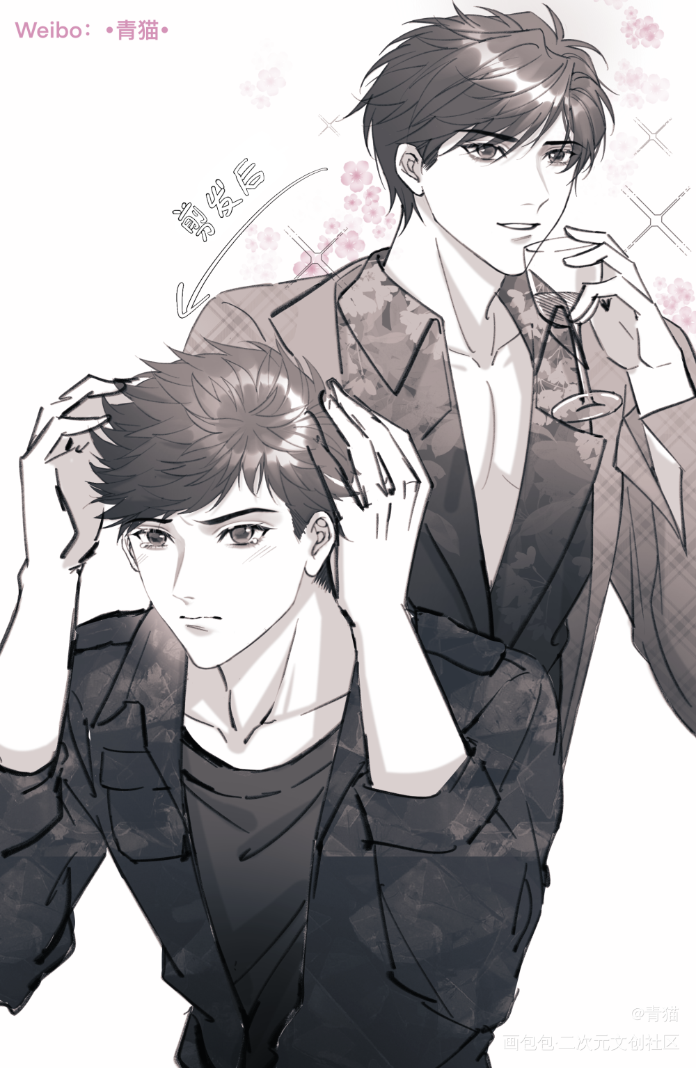 白新羽_小白杨188男团白新羽绘画作品