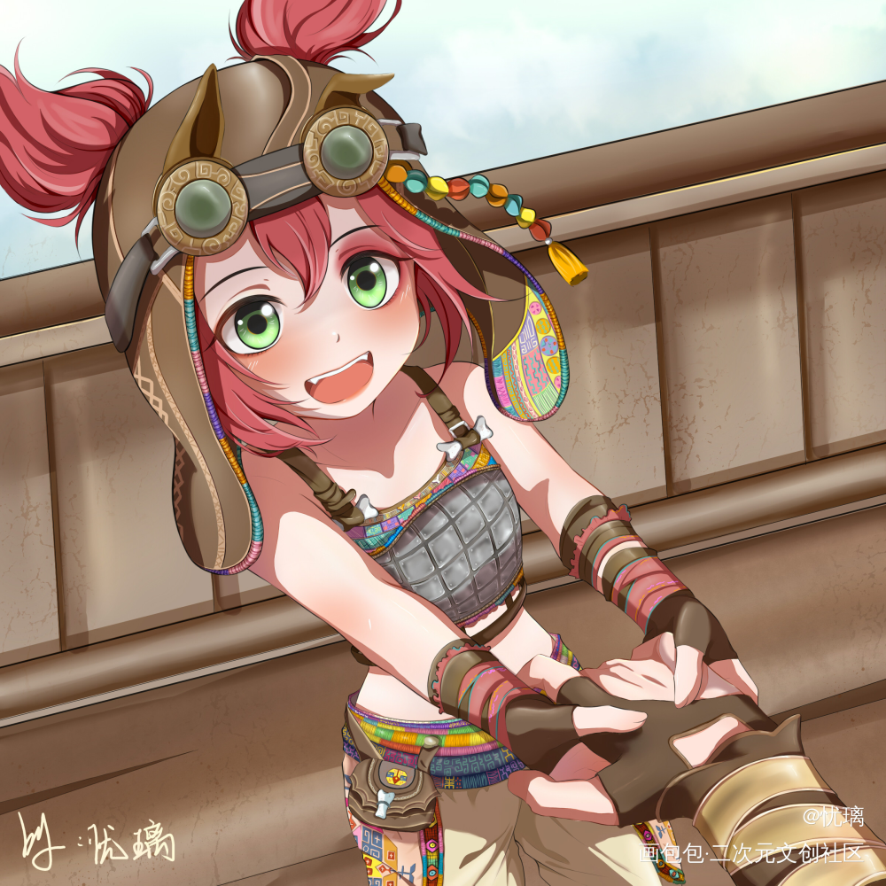 “二郎！！可回来啦！！！！！”_新神榜杨戬板绘涂平涂绘画作品