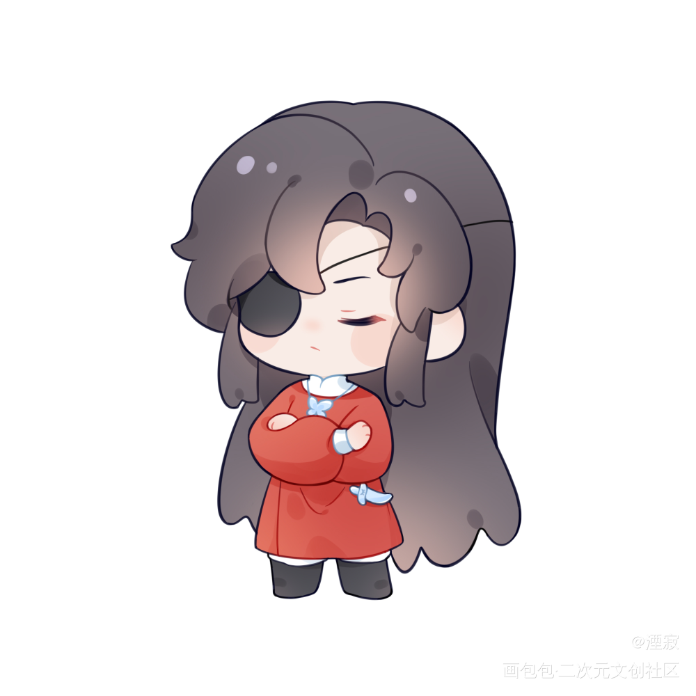 速摸软花_天官赐福花城Q版绘画作品