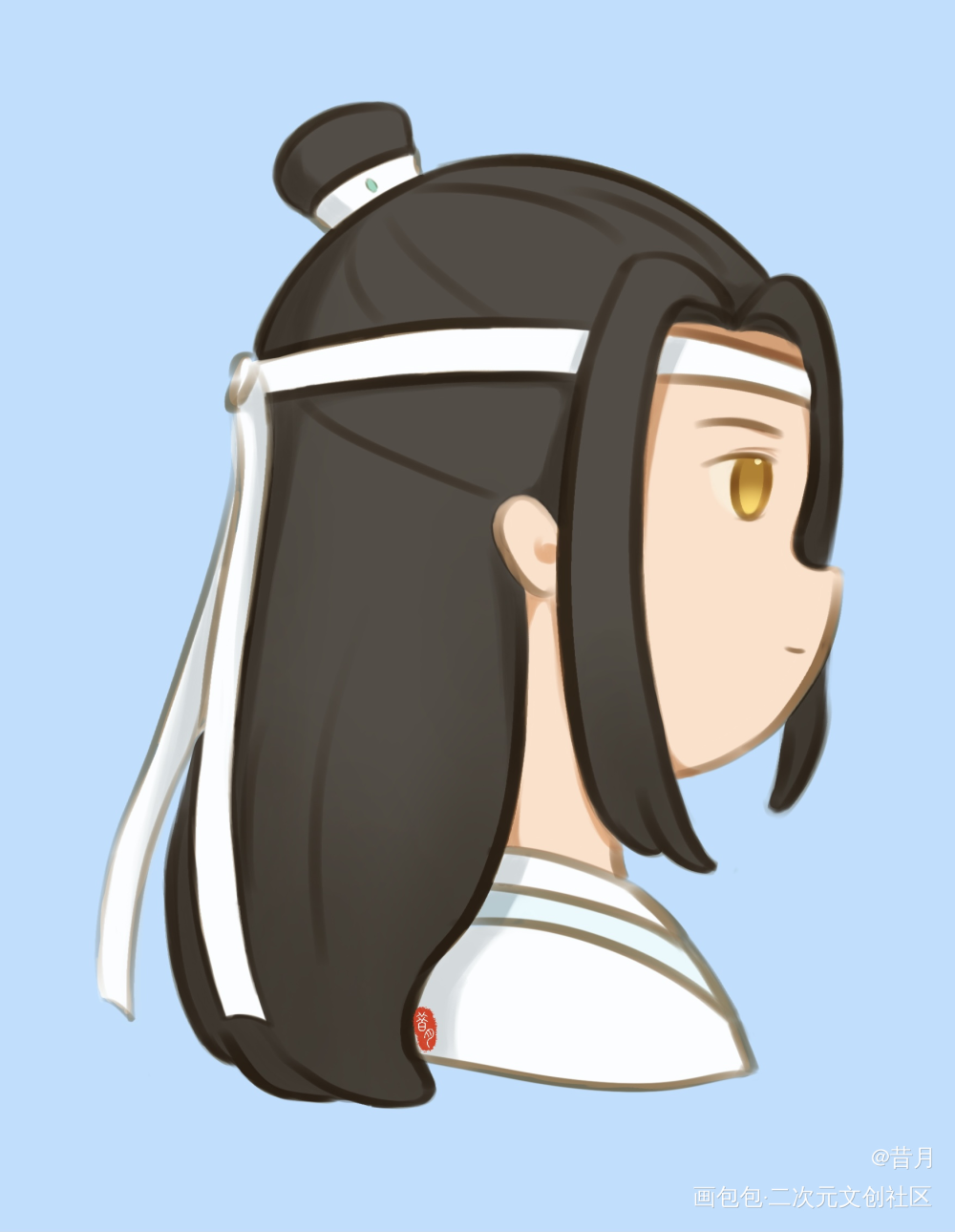 侧颜小叽_魔道祖师忘羡绘画作品