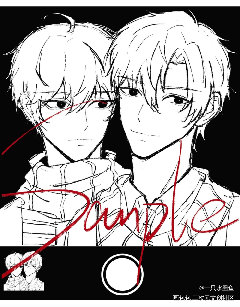 是冬天_伪装学渣朝俞谢俞贺朝绘画作品