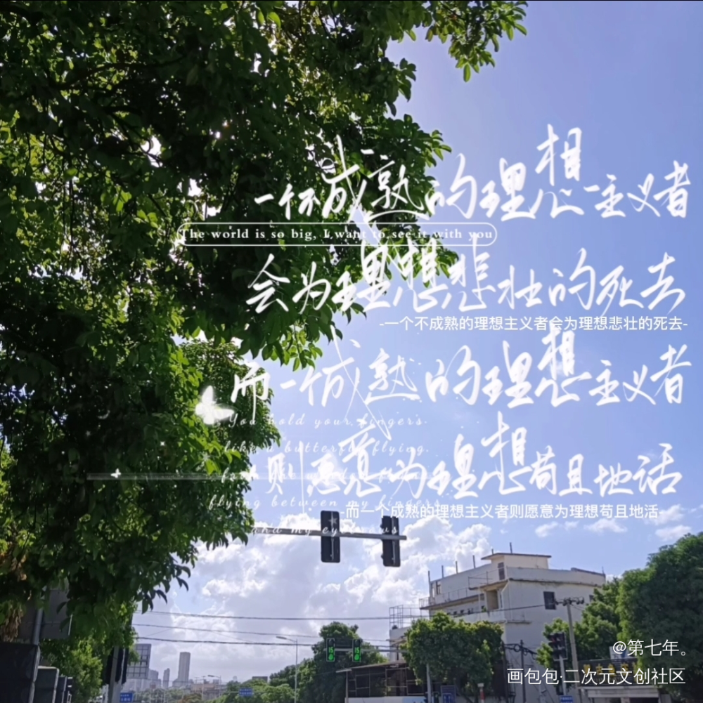 理想主义者_字体设计板写绘画作品