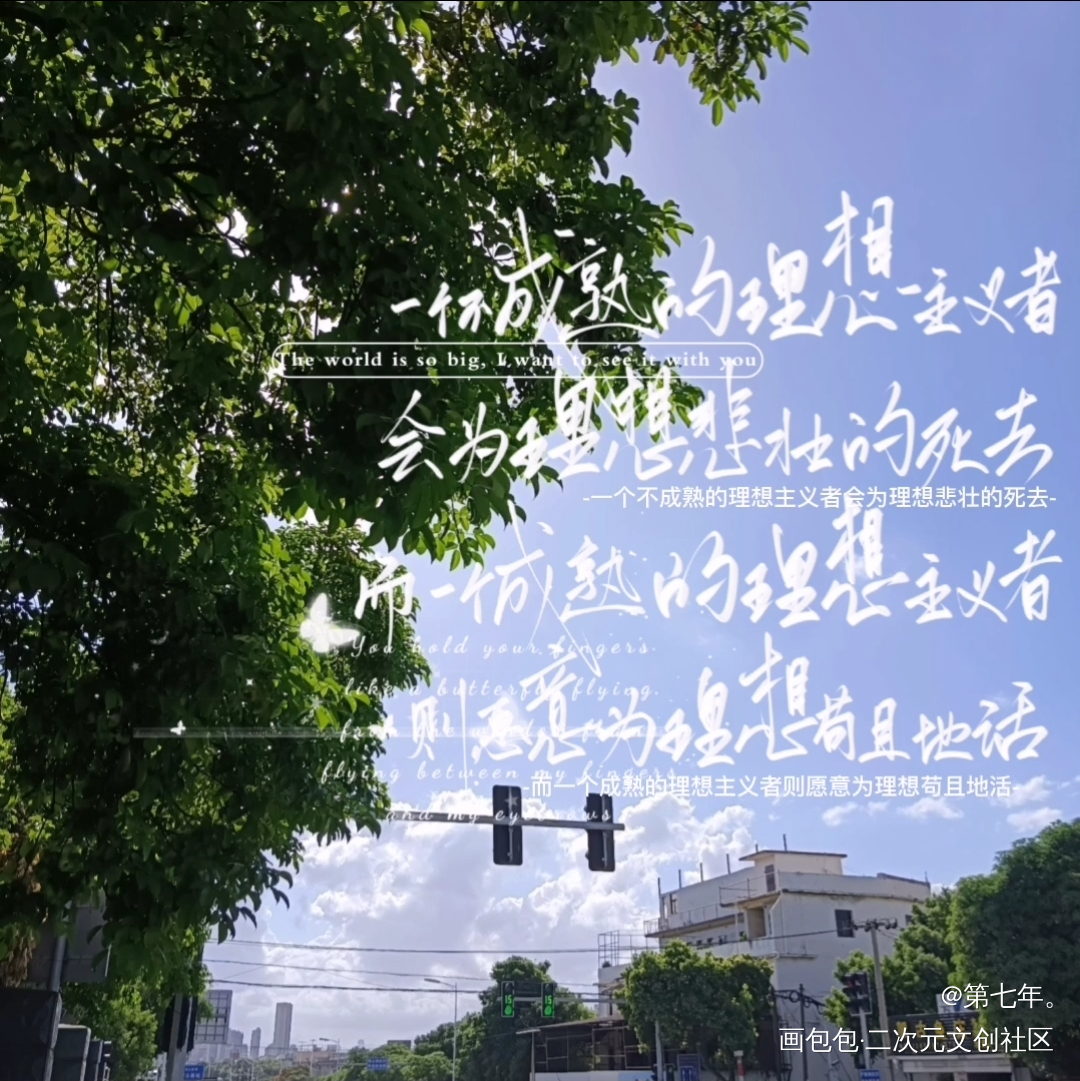 理想主义者_字体设计板写绘画作品