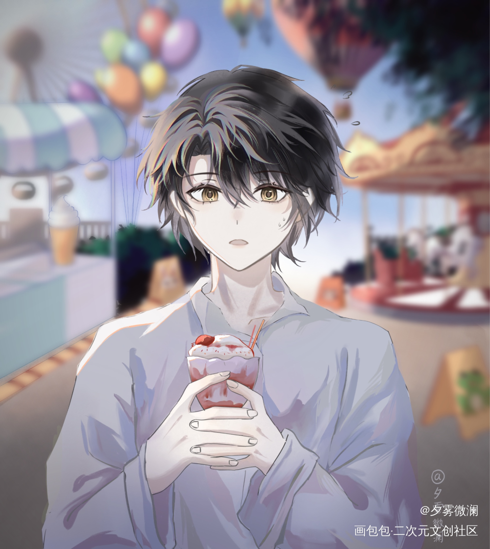 温温震惊！变……小了？_欢迎进入梦魇直播间绘画作品