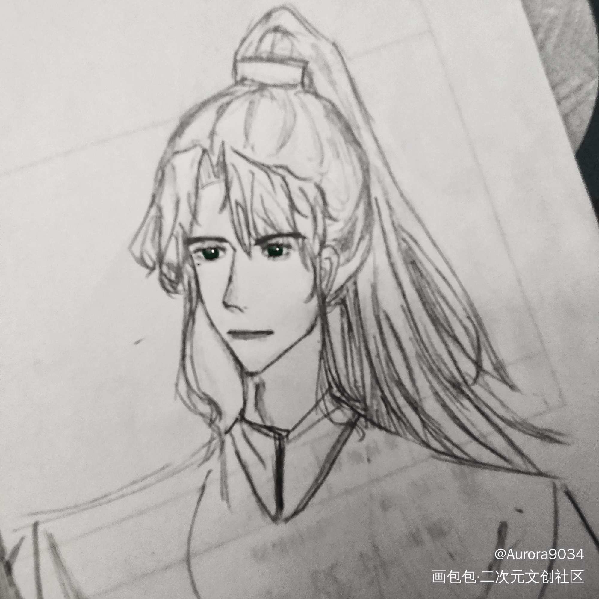 赶一个生日末班车_光与夜之恋萧逸手绘绘画作品