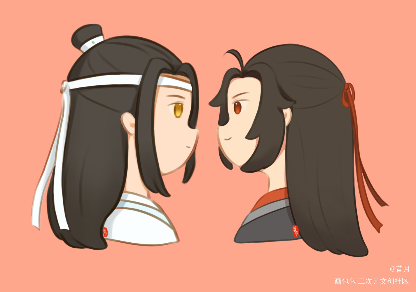 青年叽x老祖羡_魔道祖师忘羡绘画作品