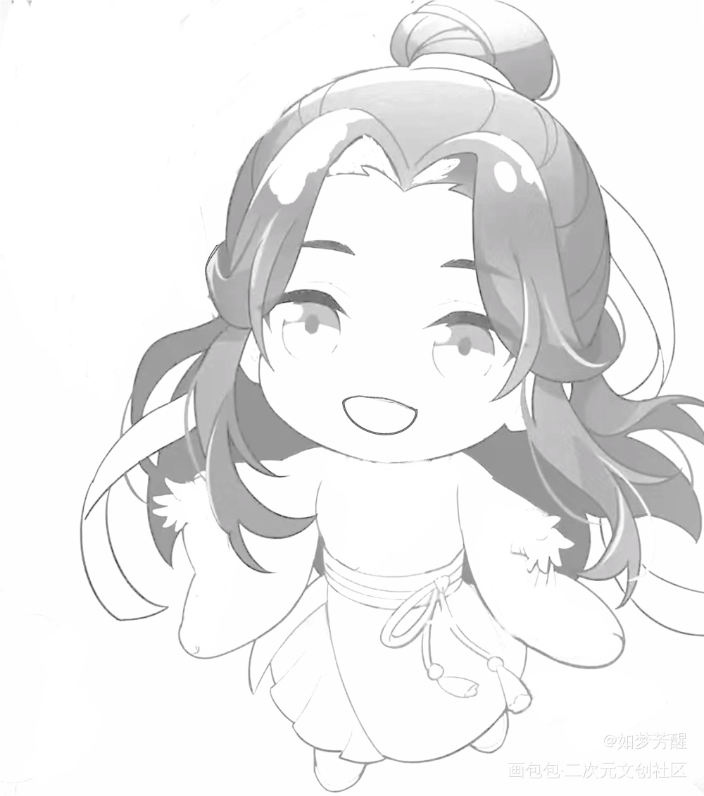 临摹_天官赐福绘画作品