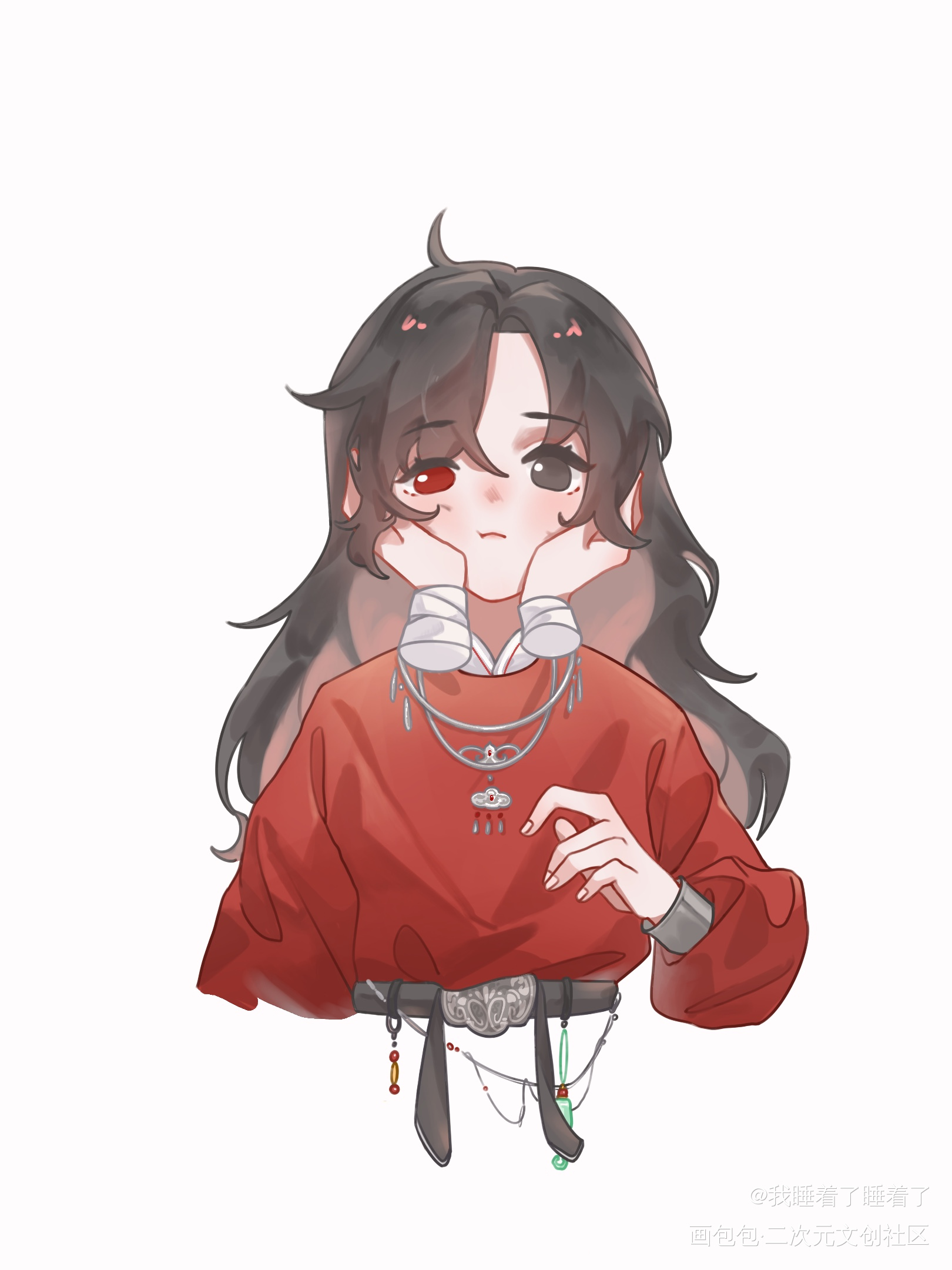 揉揉小花🌸_天官赐福花怜花城同人绘画作品