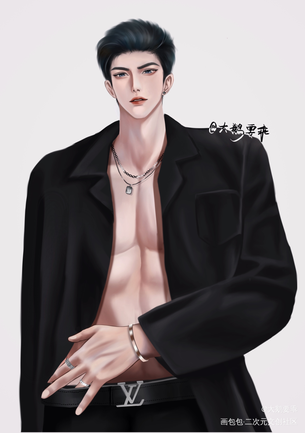 群秀_娘娘腔188男团李程秀邵群水千丞绘画作品