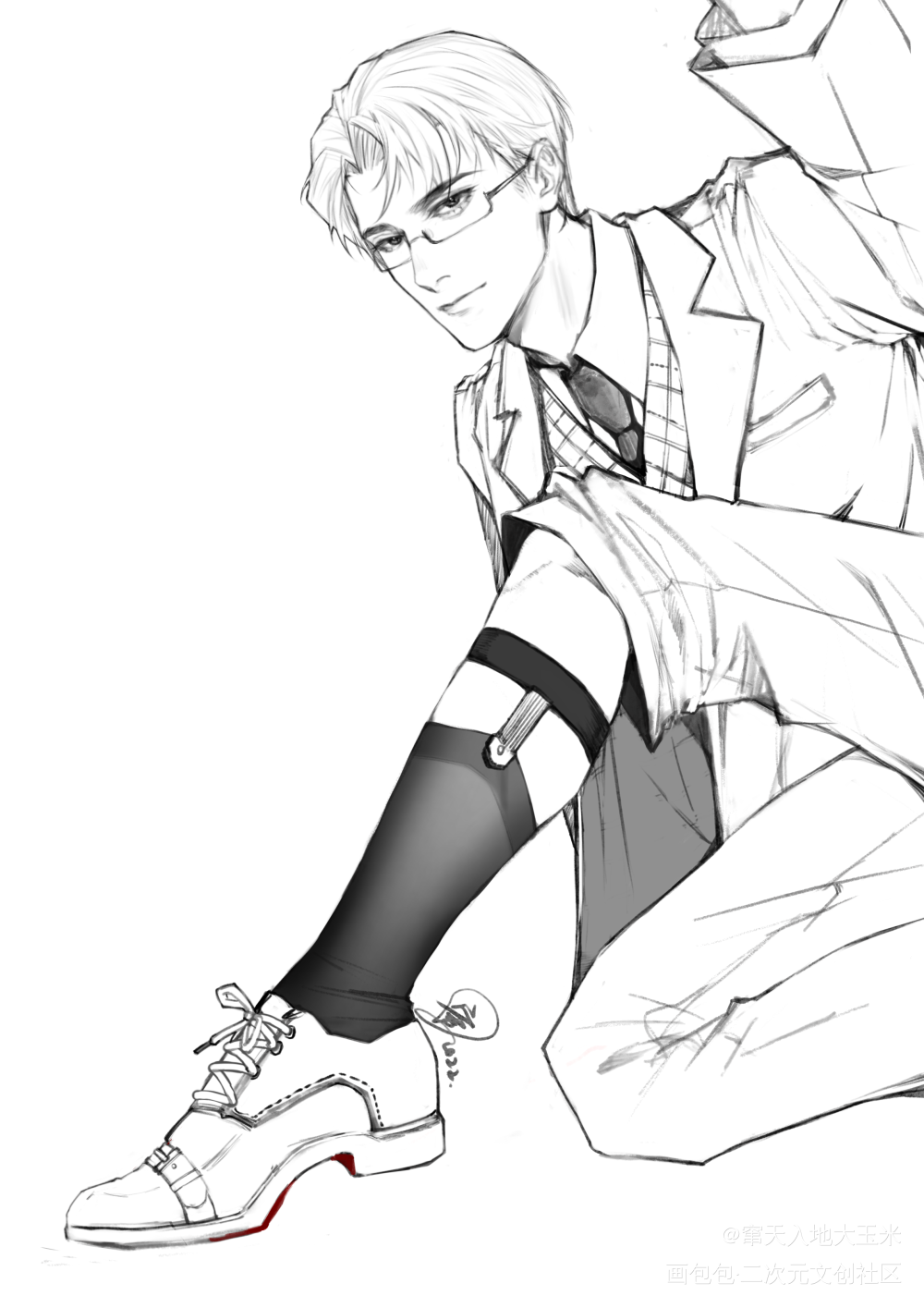 _针锋对决顾青裴绘画作品