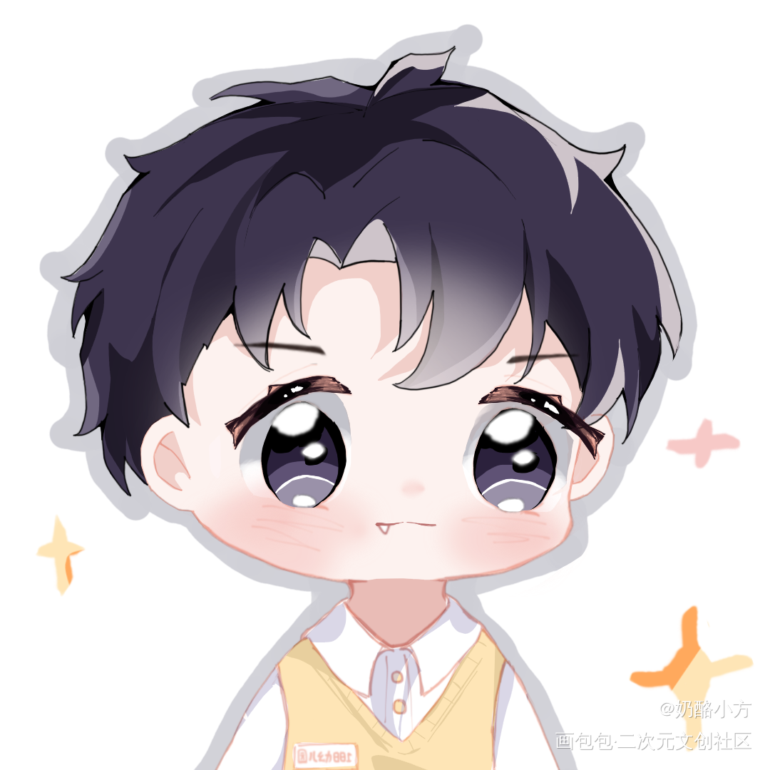 幼儿园照（针锋对决_针锋对决188男团原顾顾青裴原炀Ｑ版绘画作品