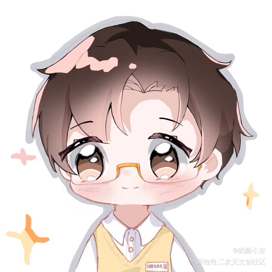 幼儿园照（针锋对决_针锋对决188男团原顾顾青裴原炀Ｑ版绘画作品