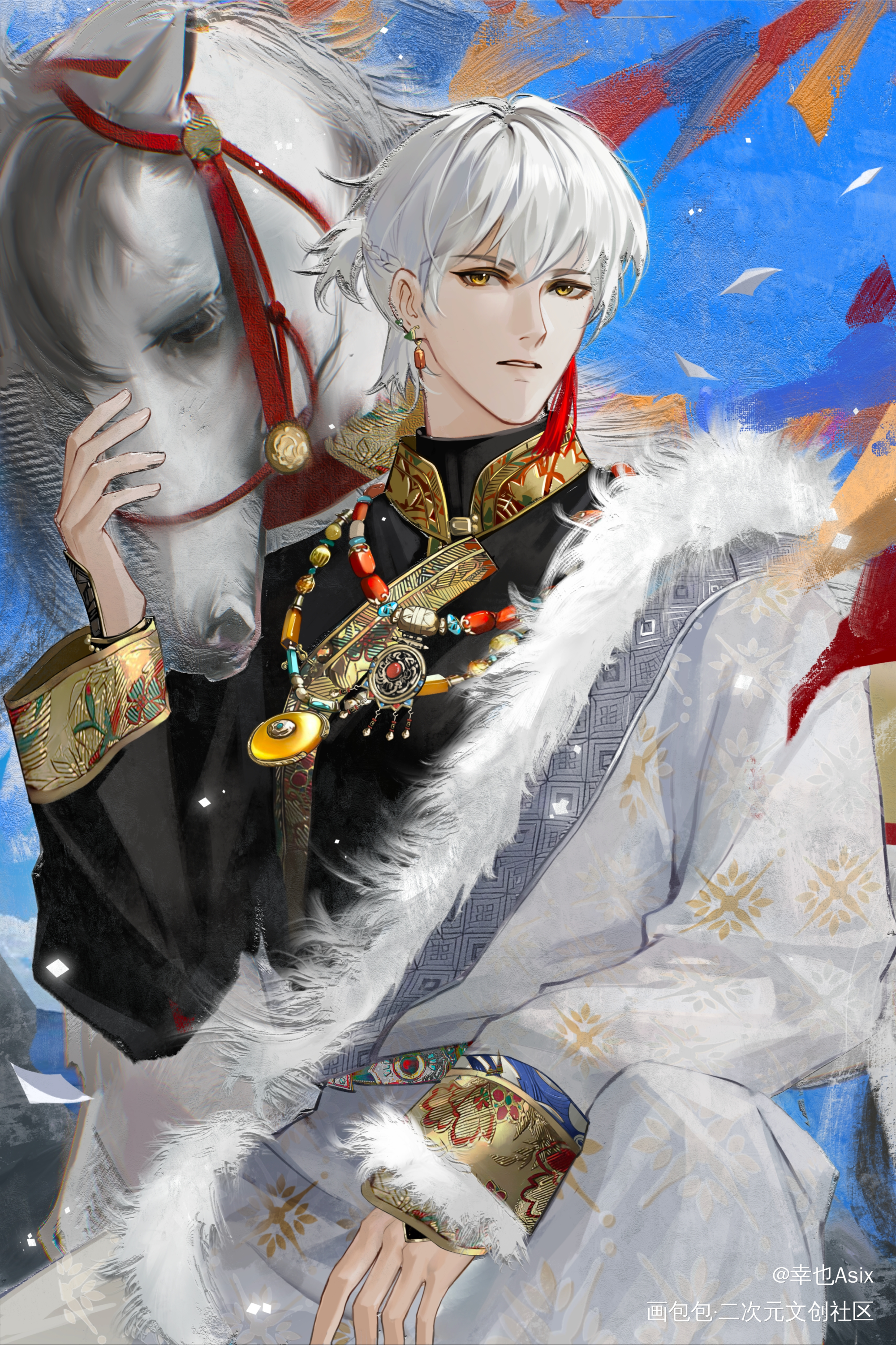 齐司礼_光与夜之恋齐司礼绘画作品