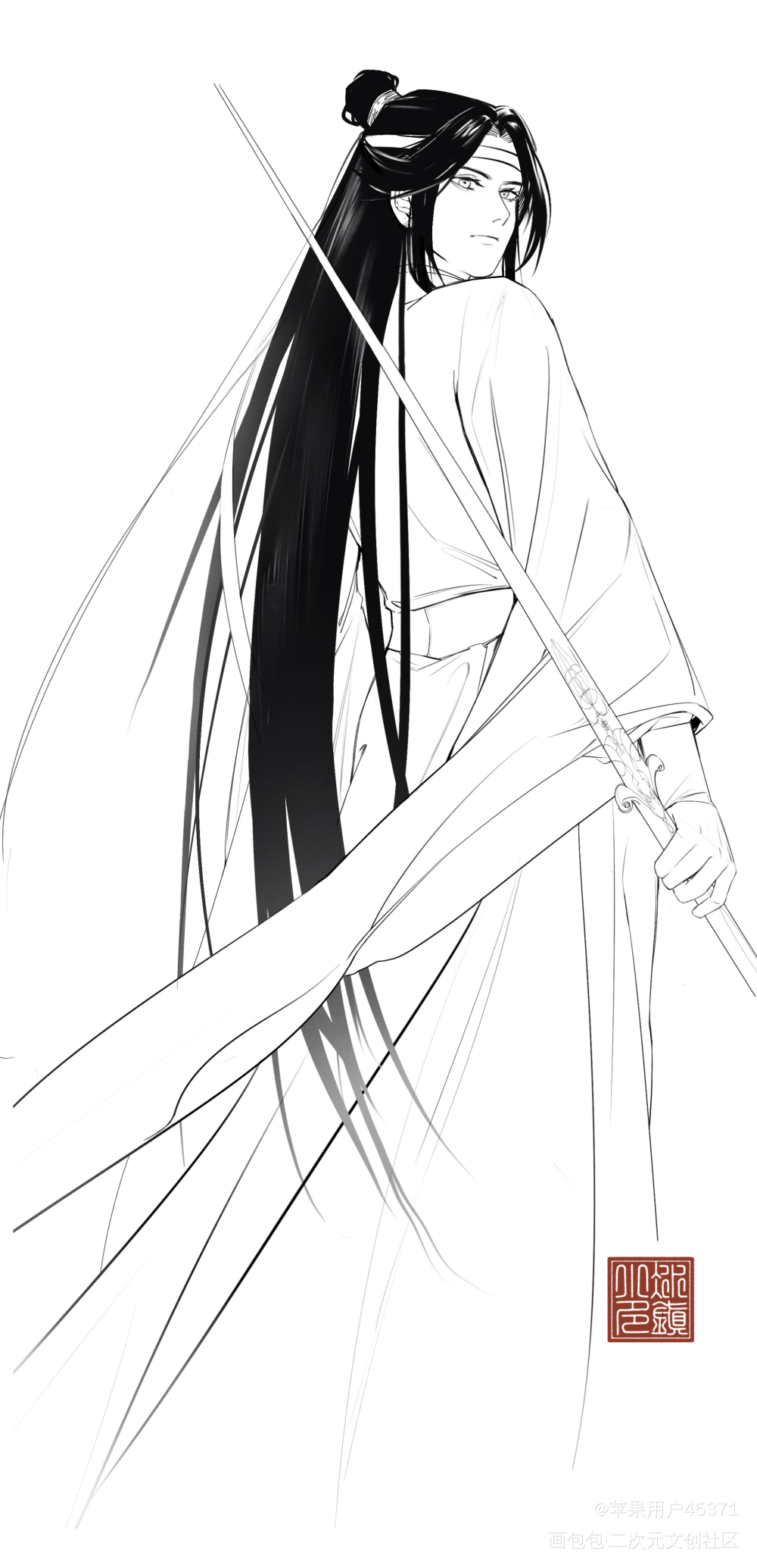 忘羡_魔道祖师忘羡绘画作品