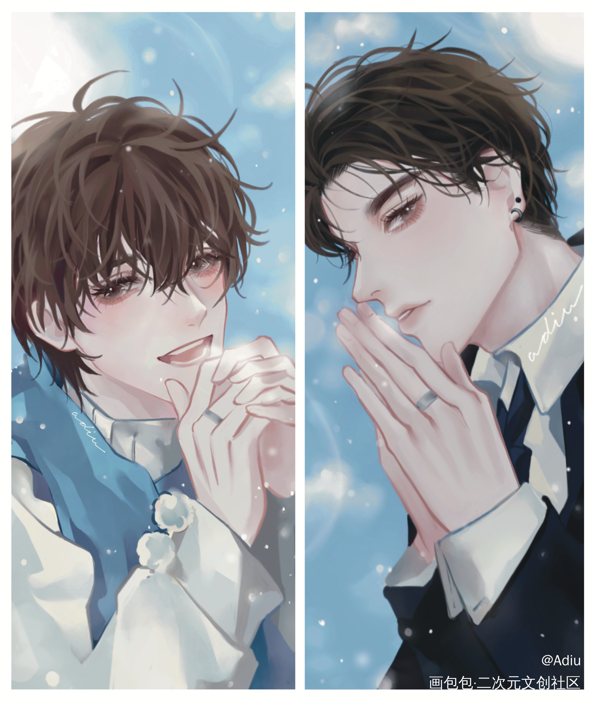 与你共白头_娘娘腔188男团群秀李程秀邵群绘画作品