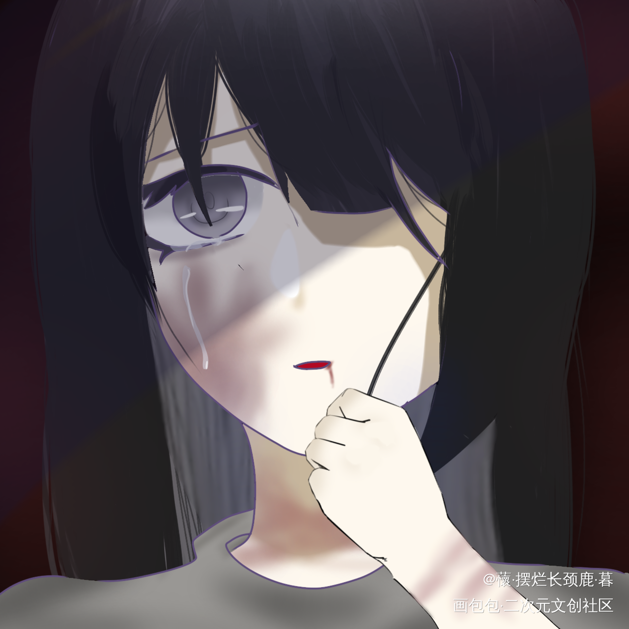 进入游戏前的佳仪_我在惊悚游戏里封神绘画作品