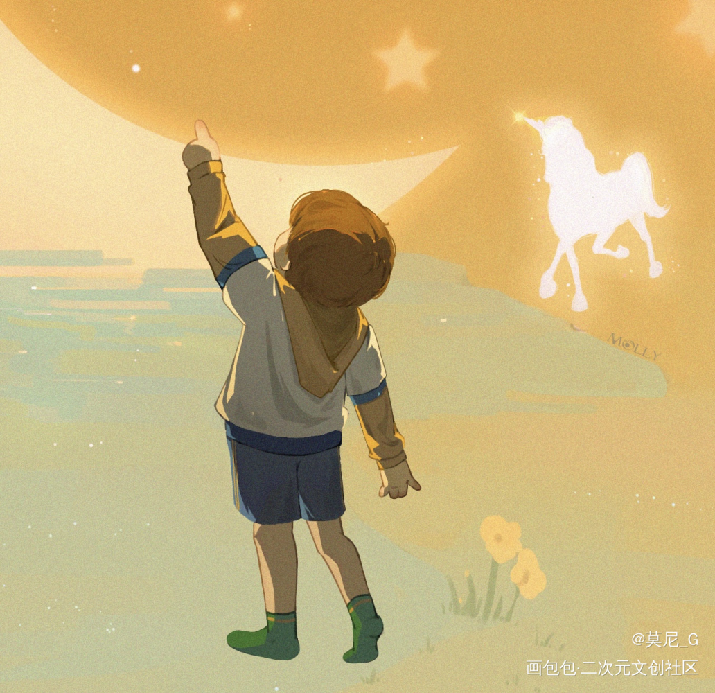 梦境_未定事件簿夏彦板绘涂我要上首推插画绘画原创绘画作品