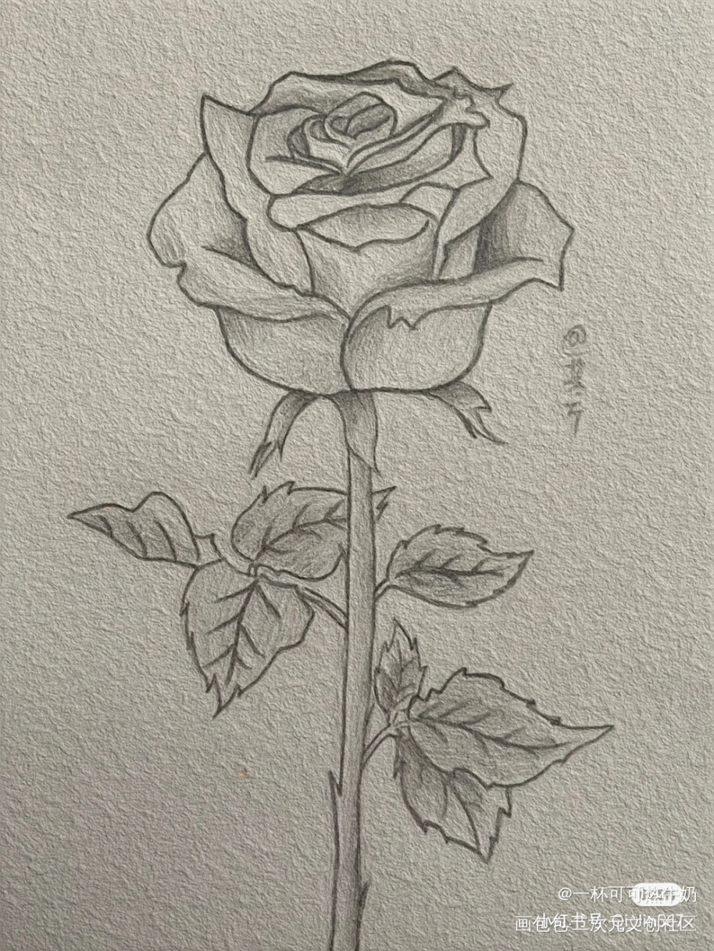 素描_黑白简笔绘画作品