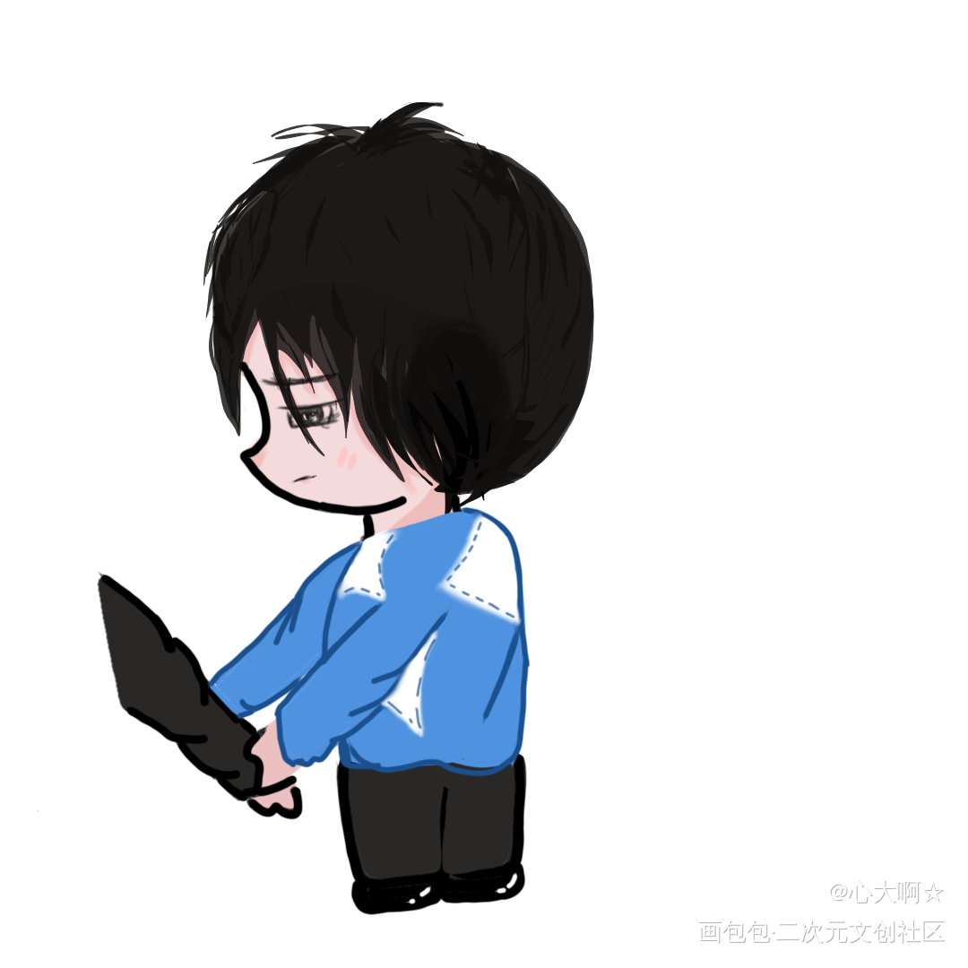 撒娇的旺仔啦_某某绘画作品