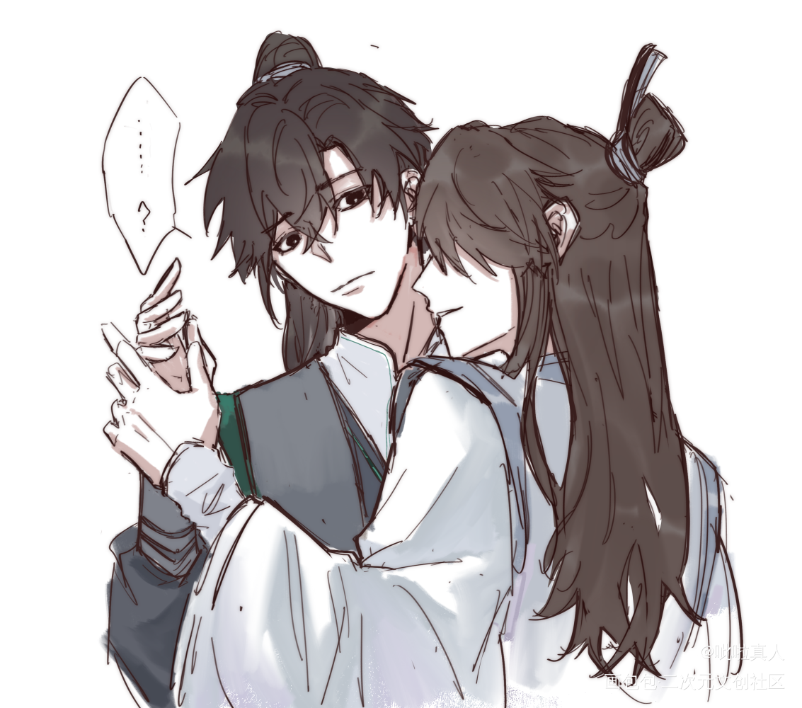 悄悄话_六爻鸣潜绘画作品