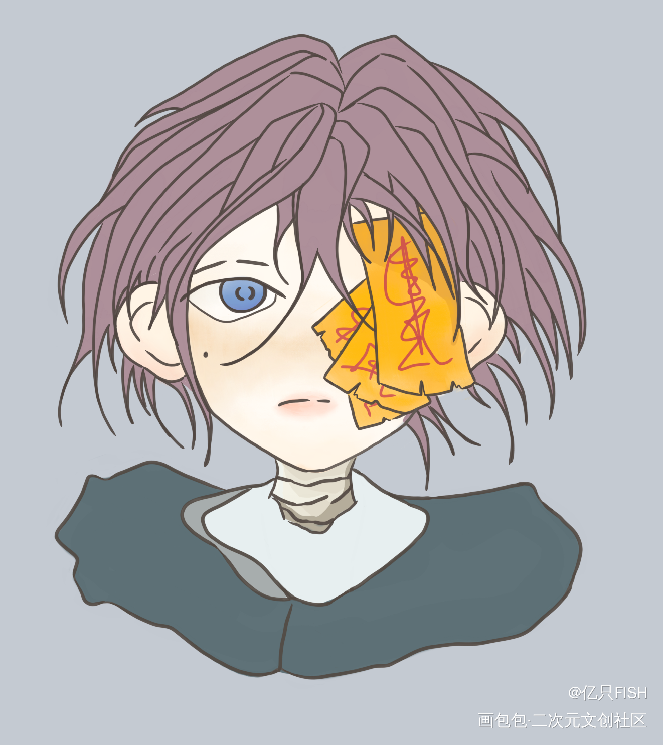 摸摸鱼_摸鱼页绘画作品