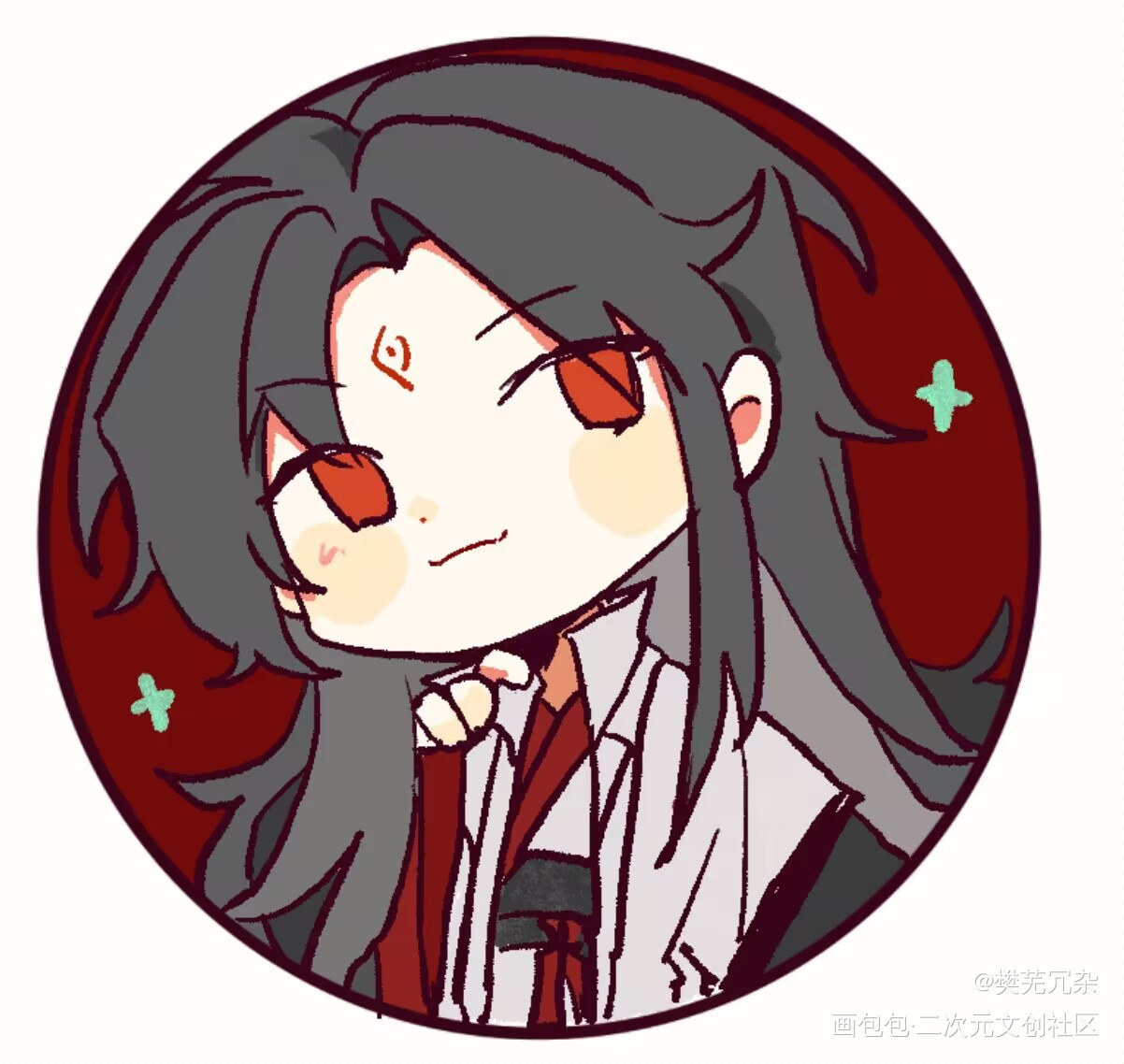 _人渣反派自救系统冰秋Q版绘画作品