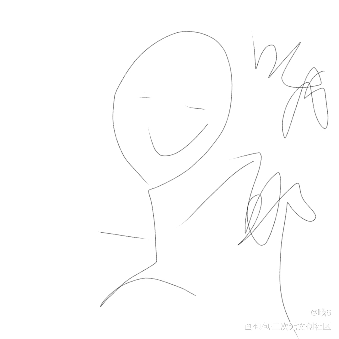 火柴小人_铅笔绘画作品