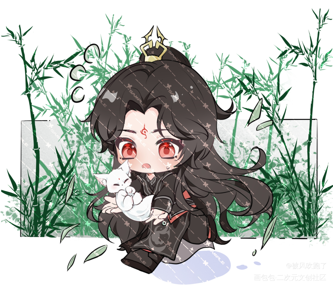 _人渣反派自救系统冰秋沈清秋洛冰河绘画作品