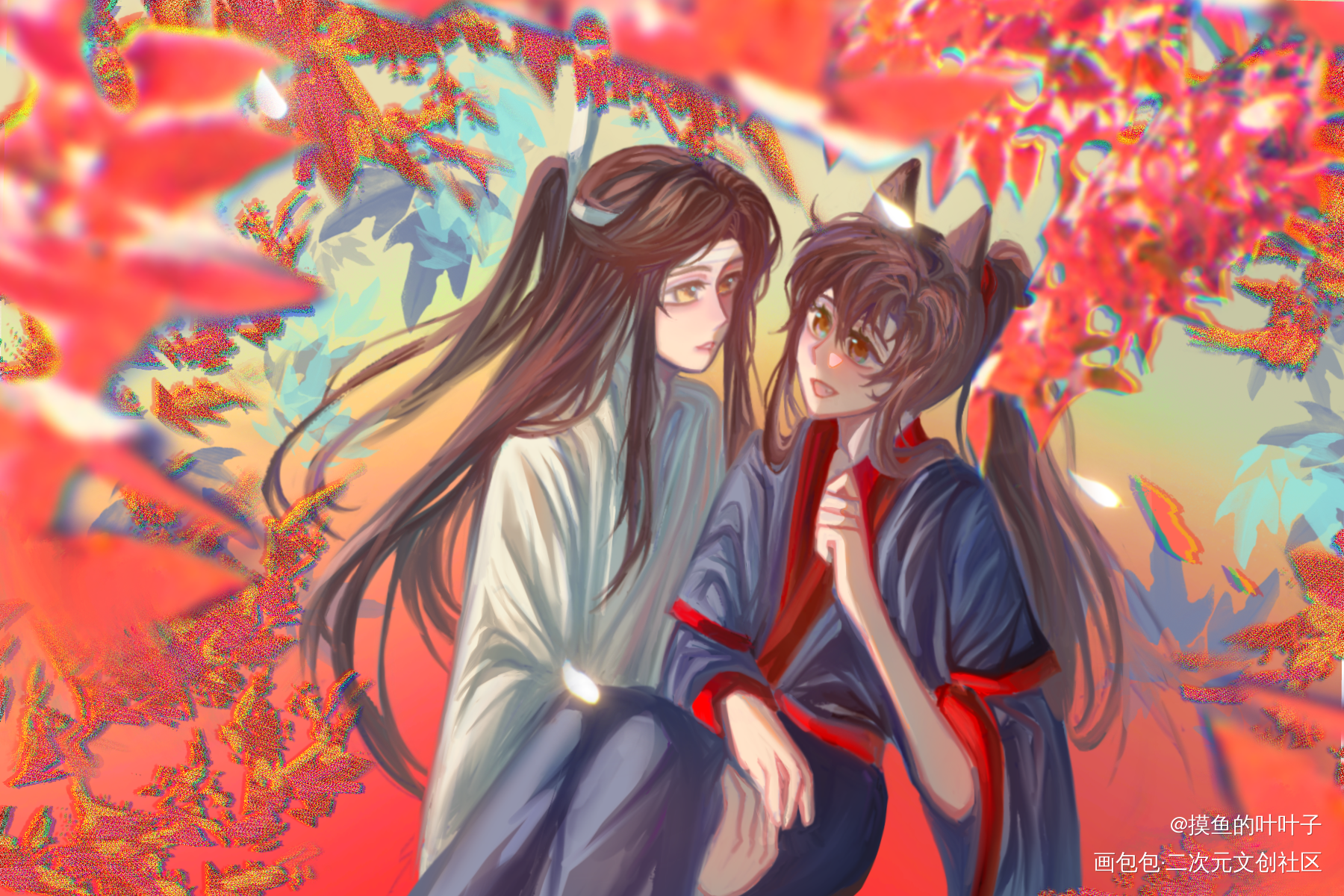 秋_魔道祖师绘画作品