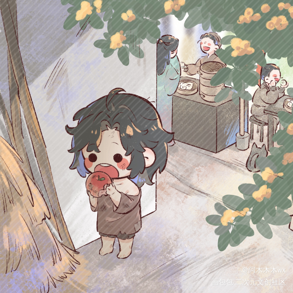 忘羡成长记2_魔道祖师忘羡蓝忘机魏无羡蓝忘机0123生日快乐魏无羡1031生日快乐绘画作品
