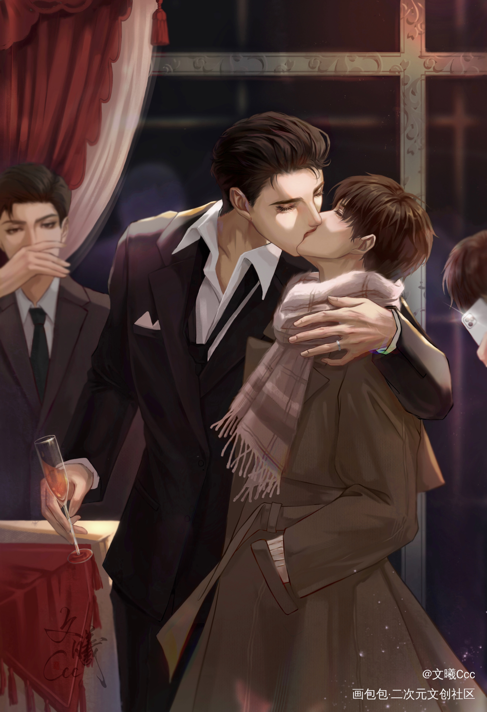 kiss_娘娘腔188男团群秀李程秀邵群绘画作品