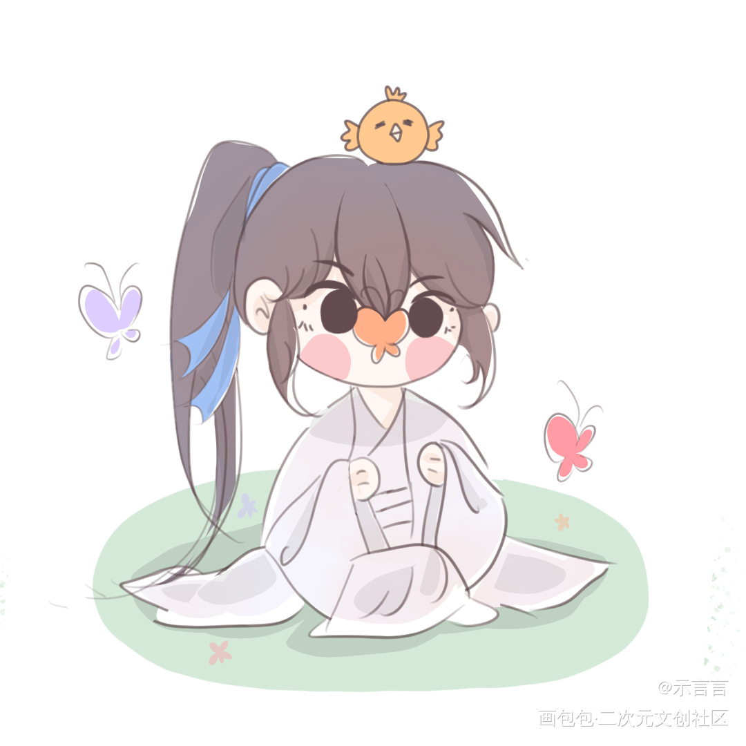 尘不到：原来我家有个小香雪人_木苏里判官尘时良尘吉时闻时Q版同人绘画作品