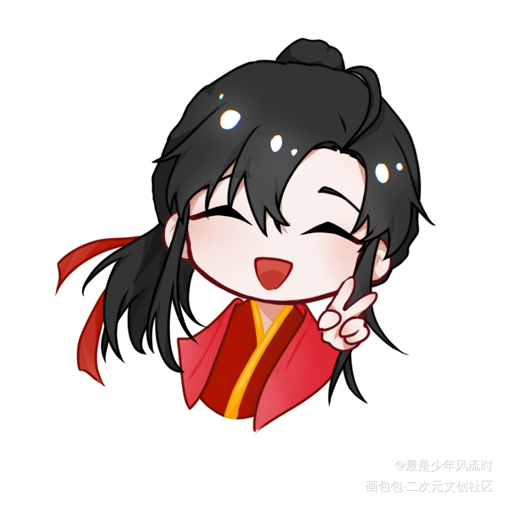 忘羡大婚qq头_魔道祖师忘羡蓝忘机魏无羡绘画作品