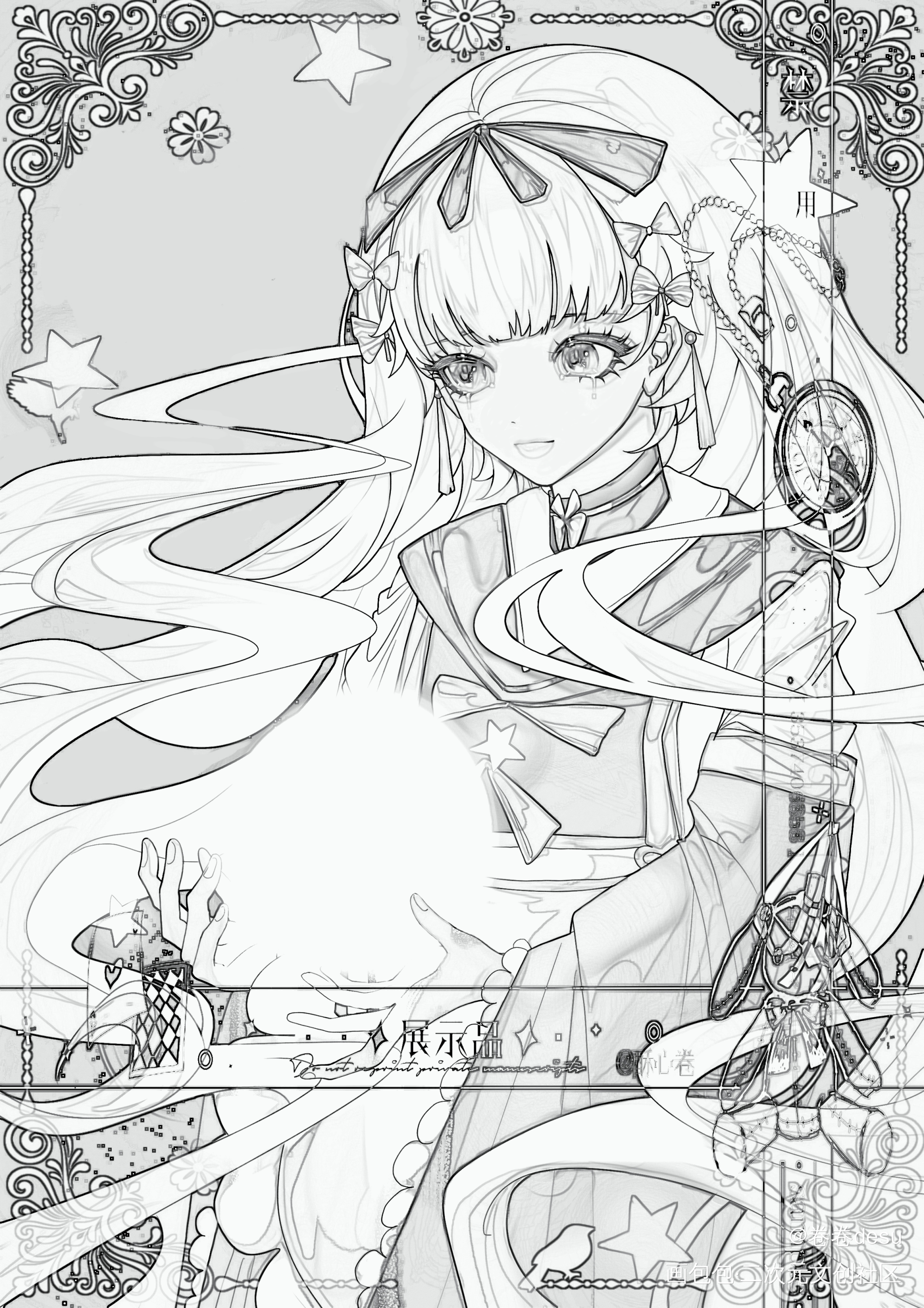稿稿_平涂日系我要上首推头像约稿绘画oc绘画作品