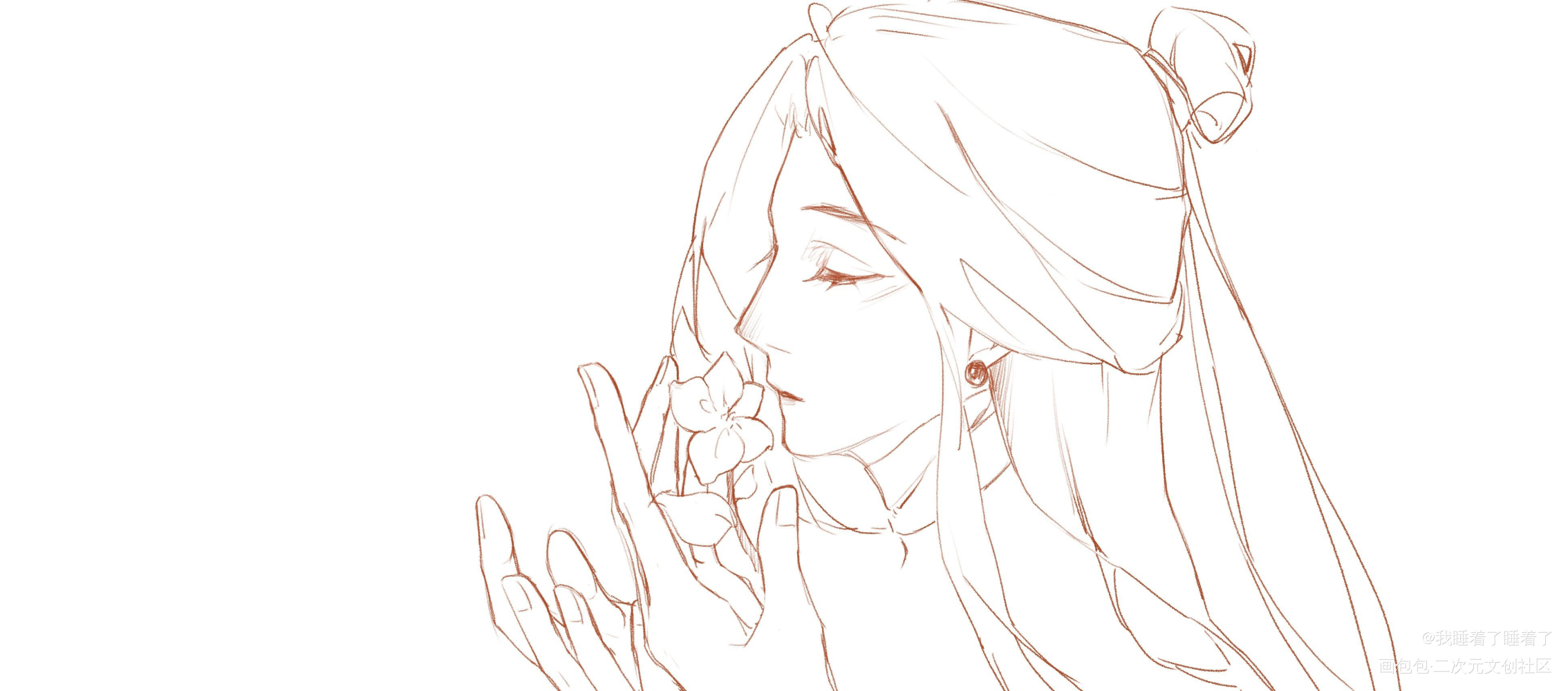 吻_天官赐福花怜谢怜同人绘画作品