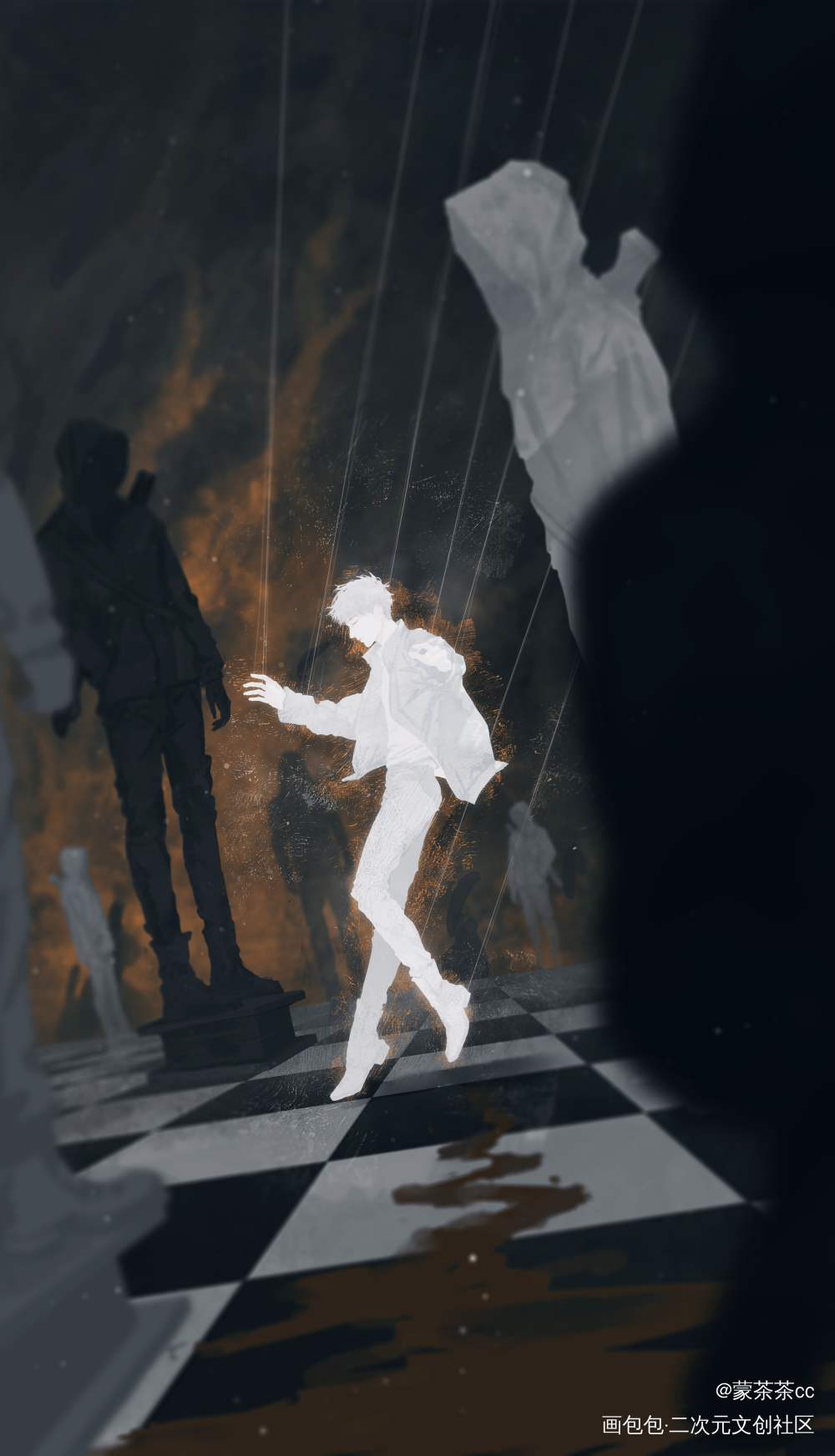 天授_盗墓笔记瓶邪吴邪张起灵插画绘画作品
