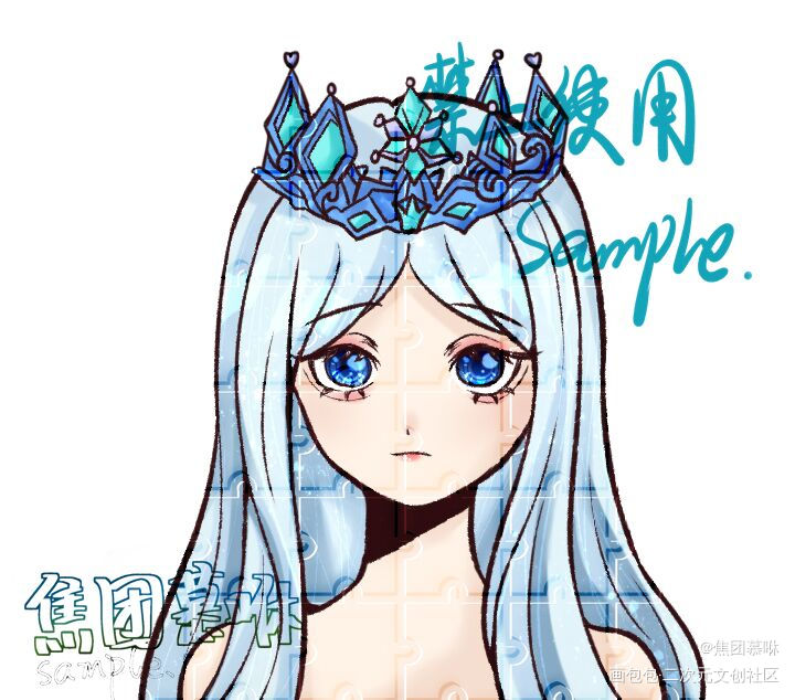 稿稿_求约稿画师约稿头像约稿指绘摸鱼约稿绘画绘画作品