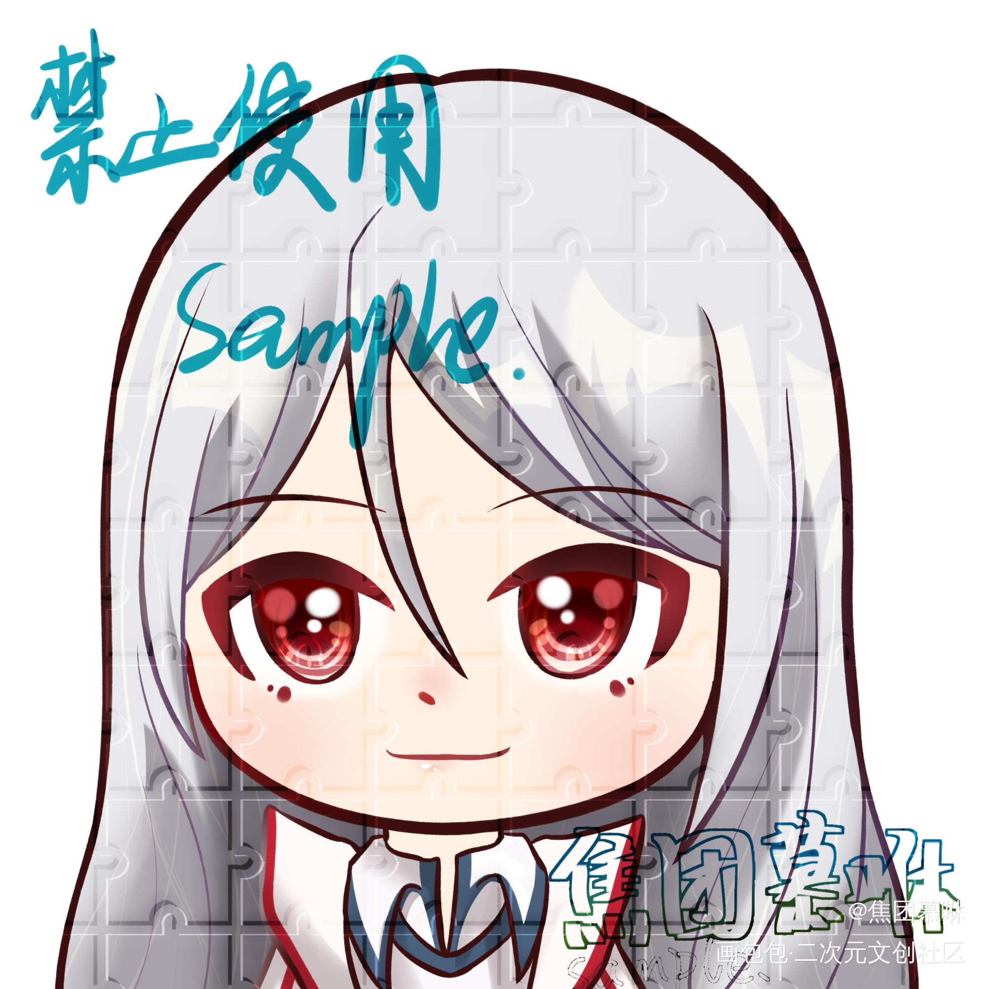 qq头稿稿_Q版求约稿画师约稿头像约稿指绘摸鱼约稿绘画绘画作品