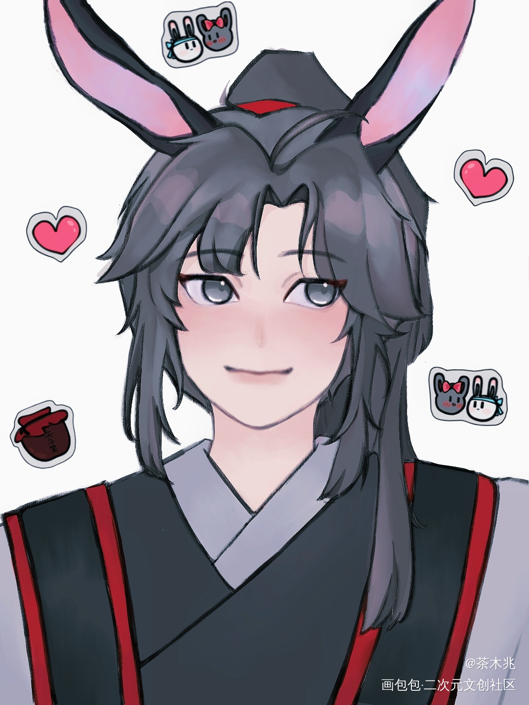_魔道祖师魏无羡大头绘画作品