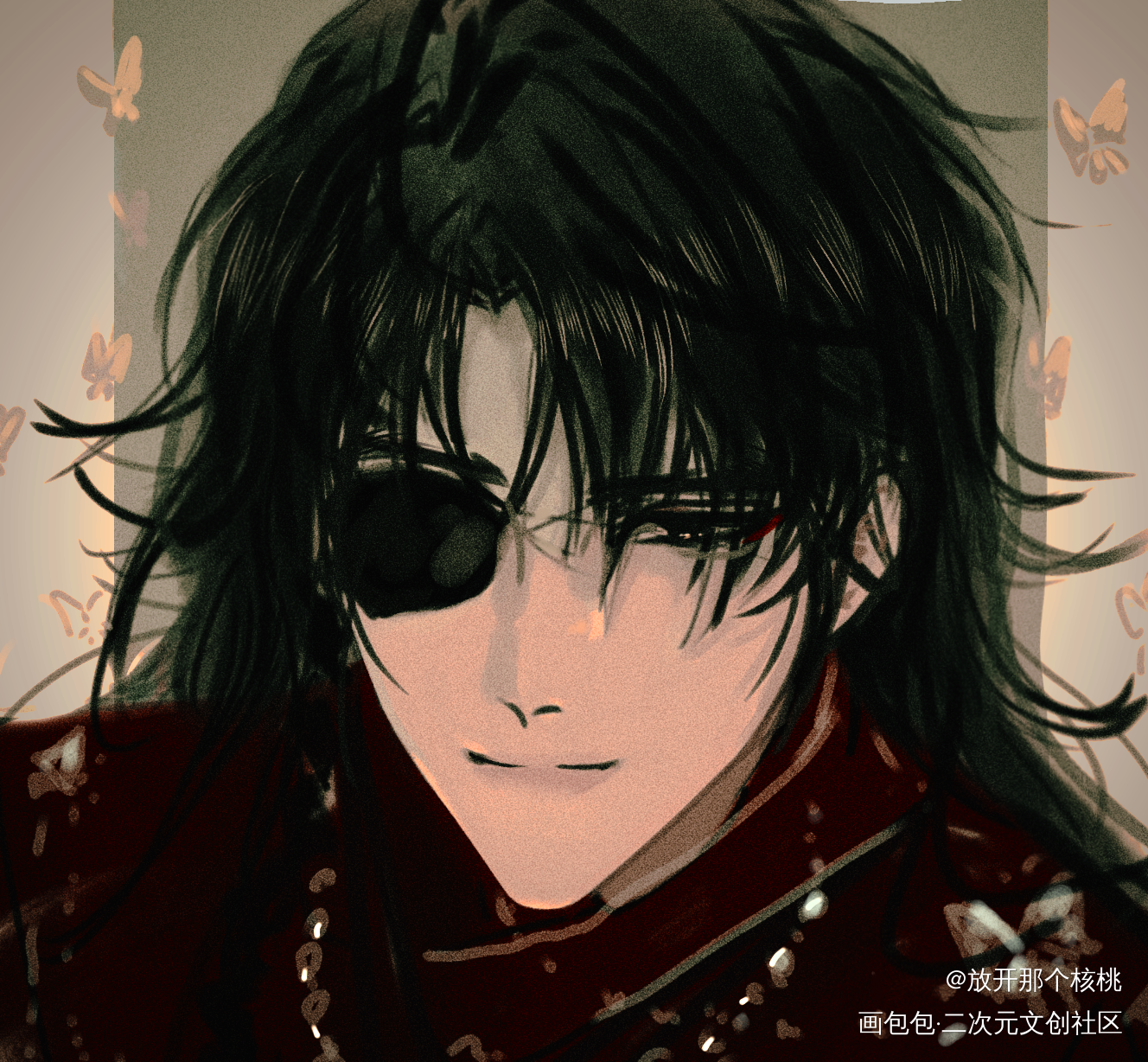 摸的花_天官赐福绘画作品