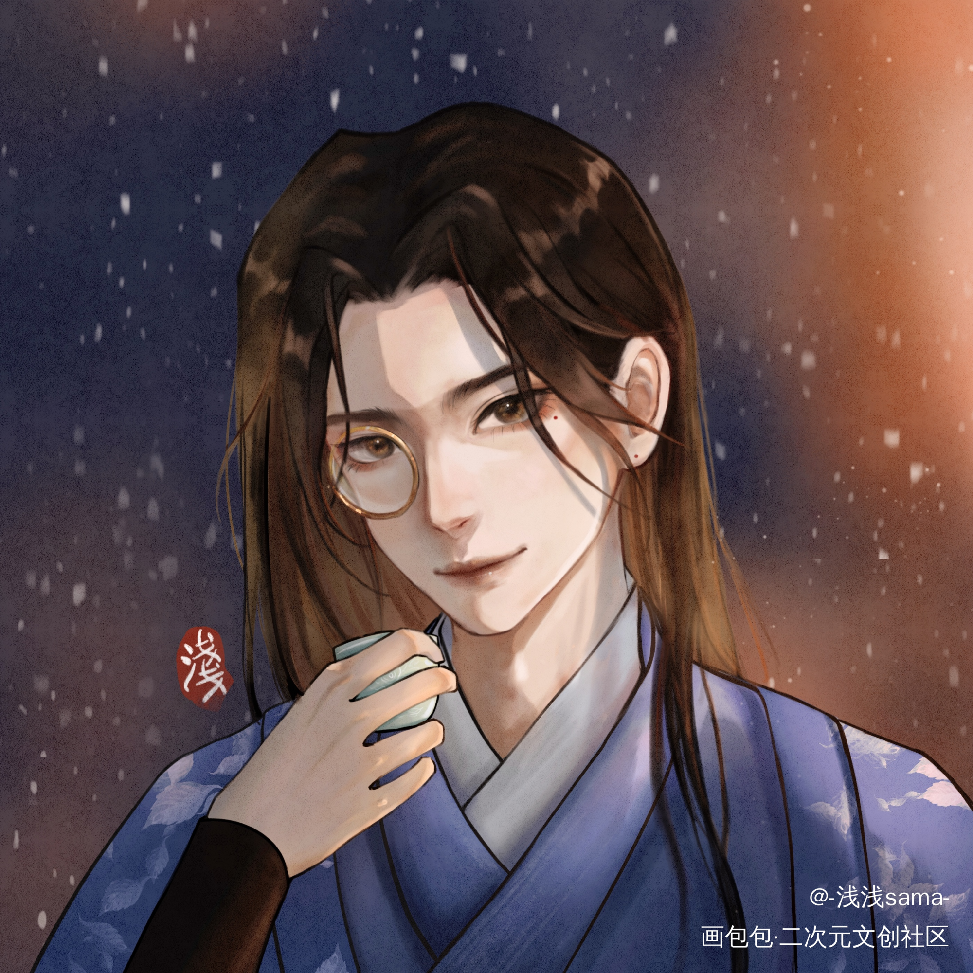晚来天欲雪，能饮一杯无？_杀破狼长顾顾昀priest绘画作品
