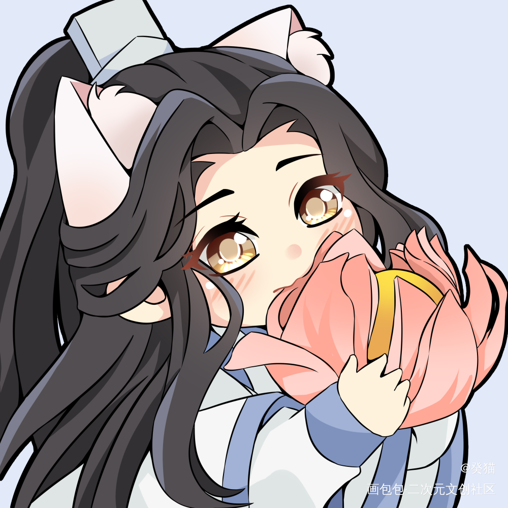 二哈和他的白猫师尊—荷花酥_二哈和他的白猫师尊燃晚墨燃楚晚宁绘画作品