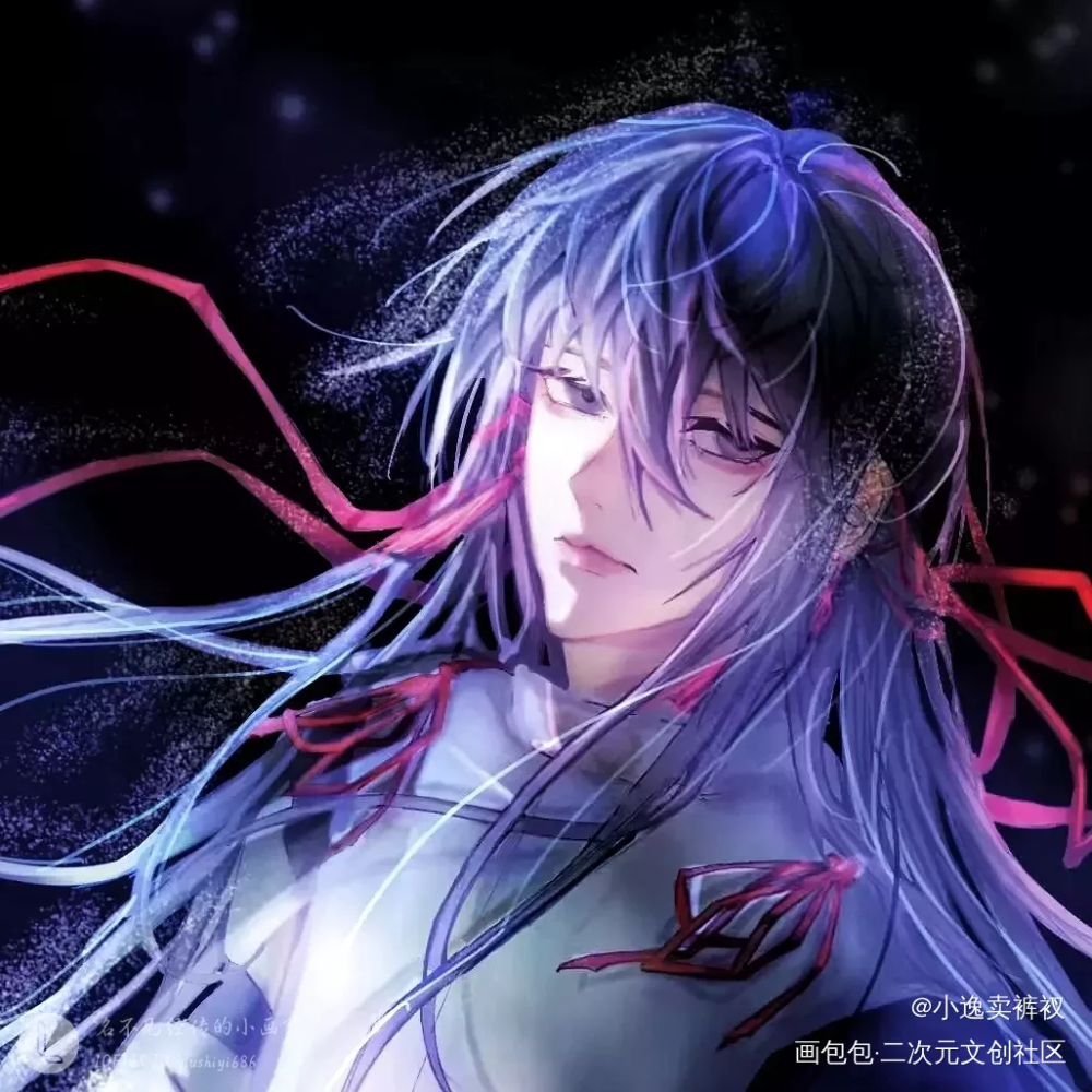 冬日与神明一同沉眠于海底_我在惊悚游戏里封神白柳板绘涂绘画作品