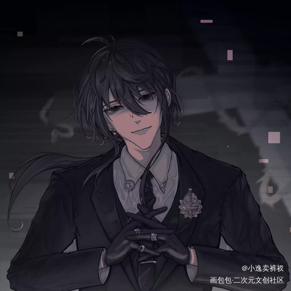“——好玩吗？”_我在惊悚游戏里封神板绘涂白六绘画作品