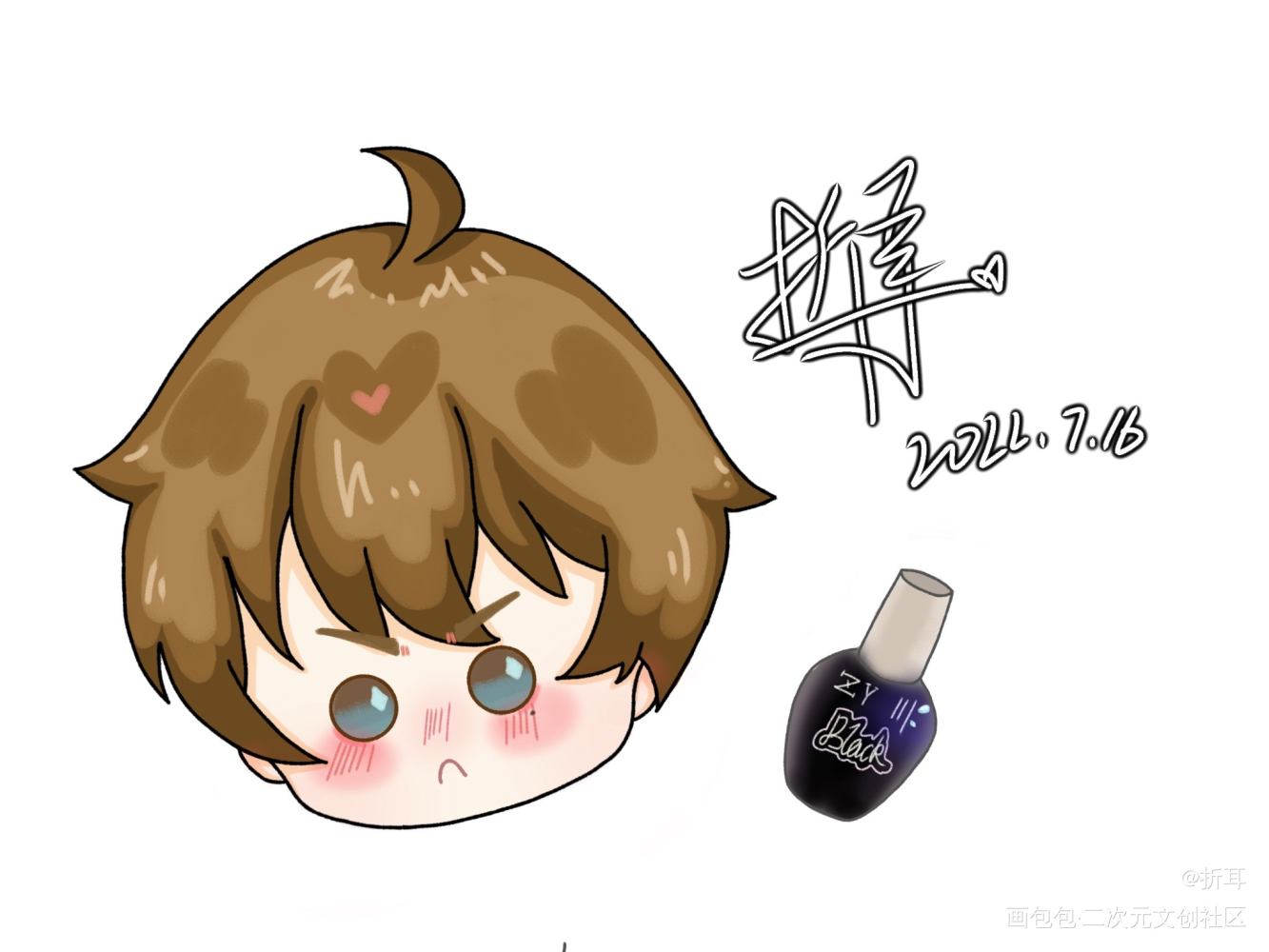 谢俞_伪装学渣绘画作品